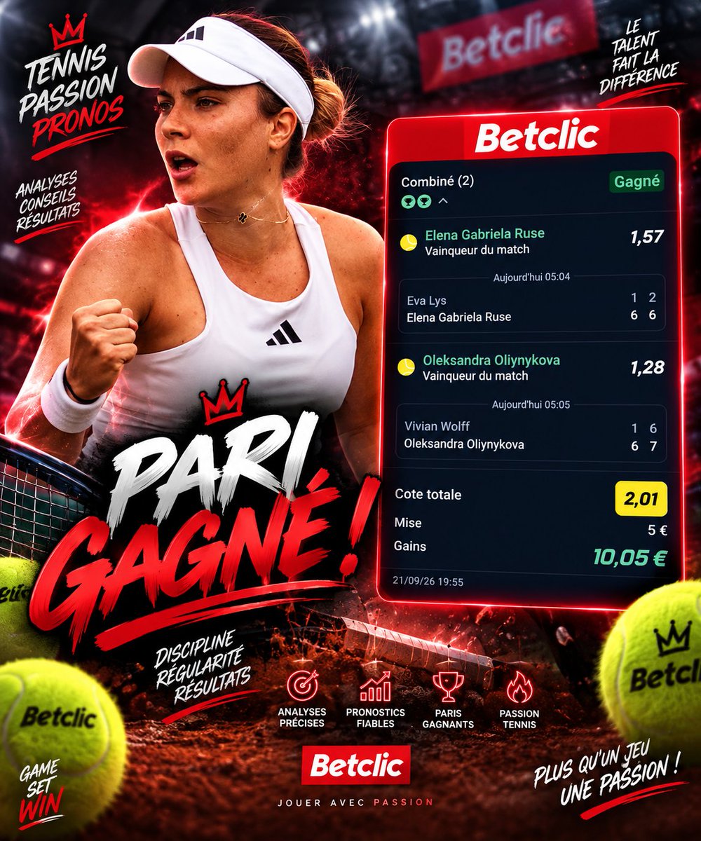 OfficielSazix's tweet photo. Grosse journée tennis aujourd'hui rejoins le lien c'est gratuit si tu veux en profiter ⬇️⬇️
https://t.co/L0AUWxhjfg

#tennis #today https://t.co/3Vikw7G9tJ