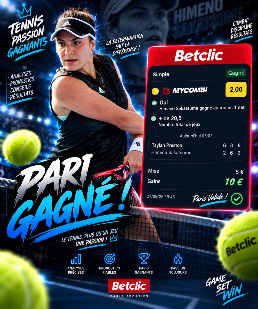 OfficielSazix's tweet photo. Grosse journée tennis aujourd'hui rejoins le lien c'est gratuit si tu veux en profiter ⬇️⬇️
https://t.co/L0AUWxhjfg

#tennis #today https://t.co/3Vikw7G9tJ