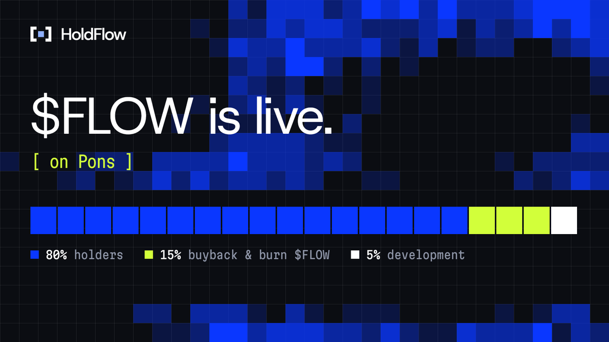 HoldFlow_'s tweet photo. $FLOW is live

Pons only, never on our own board
CA: 0xc01303543f9334e1f4543d68bc43837f744e4384

Protocol fee 20% from here on: 15% buyback and burn of $FLOW, 5% development https://t.co/JlO84RvsuB