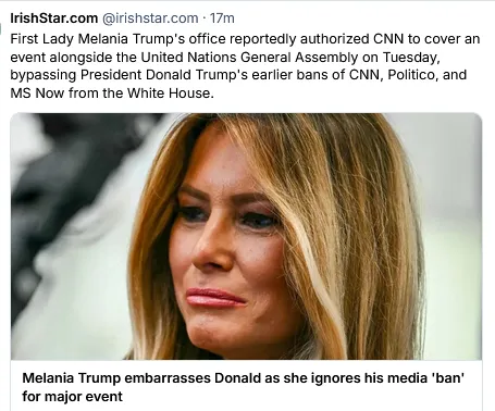 WECITS's tweet photo. @NBCNews Trumpster's wife seems to disagree... https://t.co/Q6MsoZDm9V