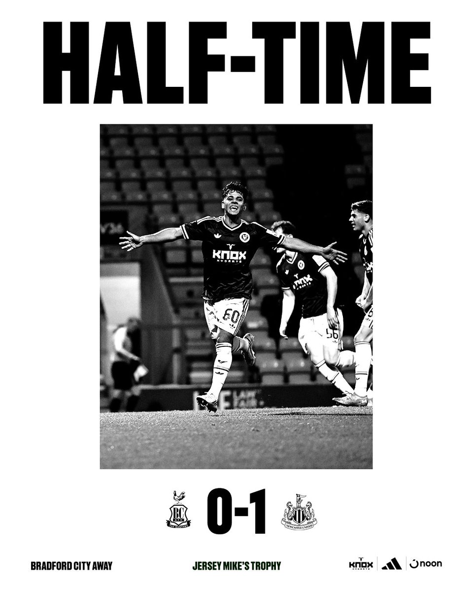 NUFC's tweet photo. Matheos Ferreira gives our U21s the lead at Valley Parade this evening 🙌 https://t.co/h0guq7prIT