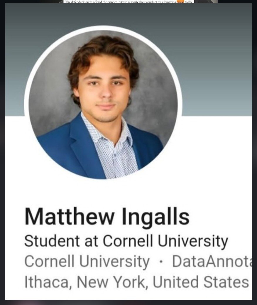 MNMegan's tweet photo. @Cornell You mean this guy? The one you all allowed to write an "essay" about his wrong doings? So, the girls life doesn't matter huh? 
Ya'll are disgusting! https://t.co/1MrtUVaypc