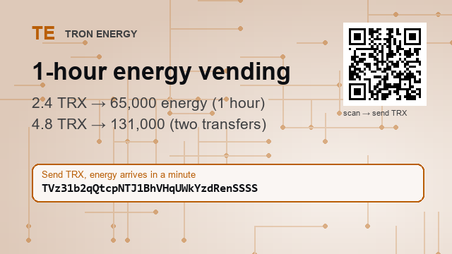 Curwoodppqd's tweet photo. ⌛ Energy rental with a single wallet address.

65,000 energy · 2.4 TRX · 1h
4.8 TRX → 131,000 energy
No bot involved, just the address

Address : TVz31b2qQtcpNTJ1BhVHqUWkYzdRenSSSS

Send, then check your wallet ▶

#crypto #Solana https://t.co/thhb7UERGR