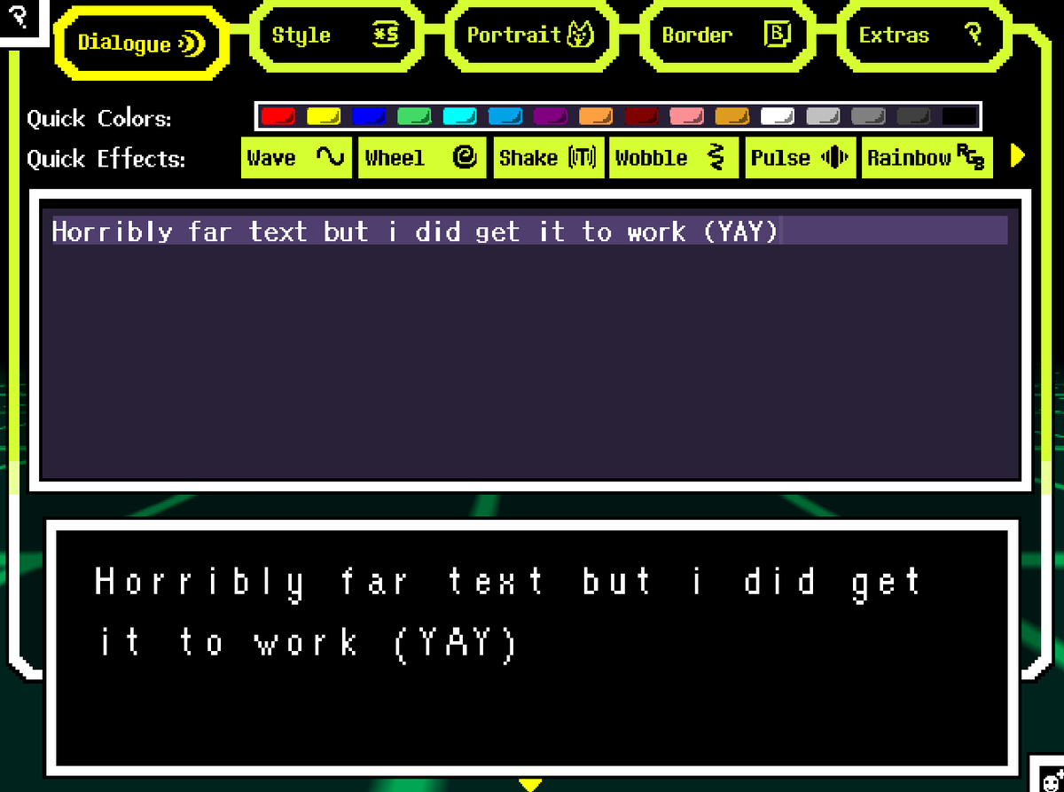 classicconundru's tweet photo. well i got it to work. fatass w makes the entire mono font look so looooong. might change it #notperfect to earthbound https://t.co/kwOYq8YVyT
