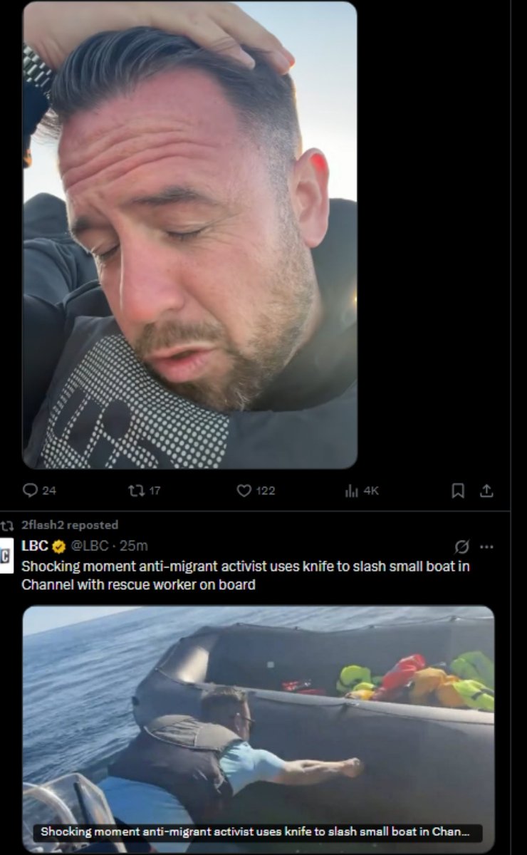 liveupdates2day's tweet photo. An Anti Migration Far Right White Supremacists known as Danny Tommo has attacked a vessel in British Waters with a weapon putting many lives at risk.

#DannyTommo
#FarRight
#Patriots https://t.co/rowcrtCL0t