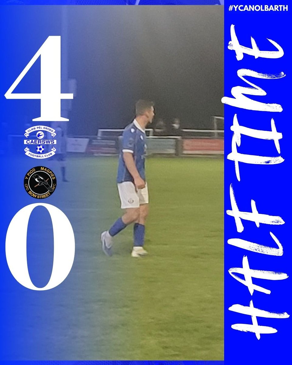 caerswsfc's tweet photo. 🔵⚪️ HALF TIME ⚪️🔵
An excellent display of attacking football sees the Bluebirds take a 4-0 lead into the break.
Goals from Callum Francis-Jones (2), Ash Harries and Jake Morris.
#sws #Bluebirds #YCanolbarth https://t.co/j4TcgTn9er