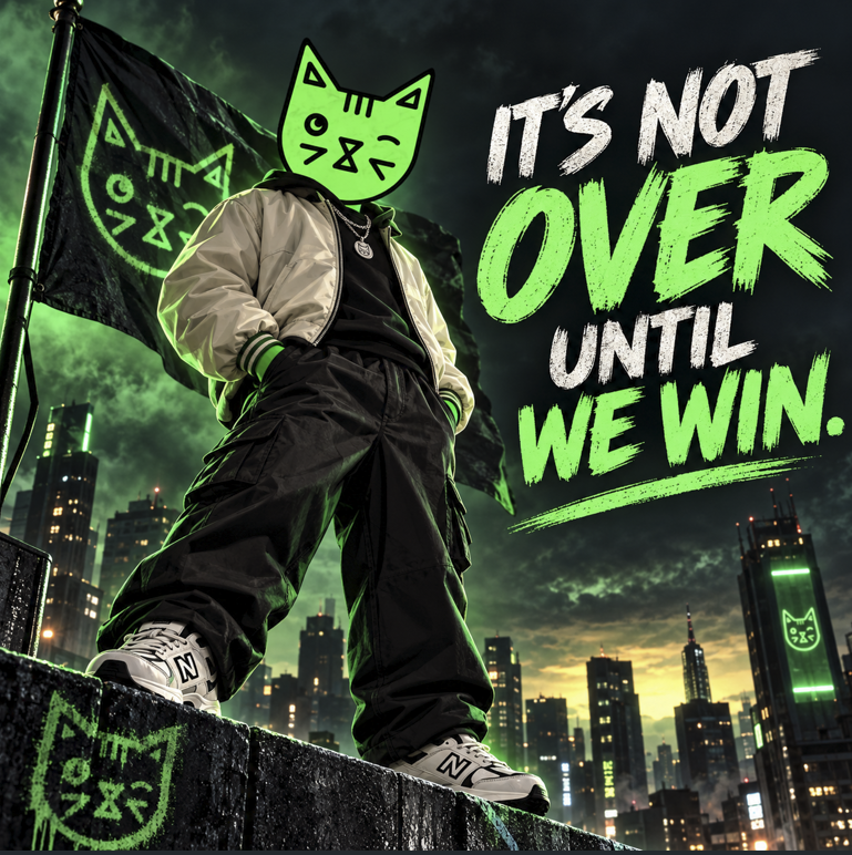 Hoodcat_CTO's tweet photo. We know what we came here to do. 🐱💚 https://t.co/VykkvuYDH9