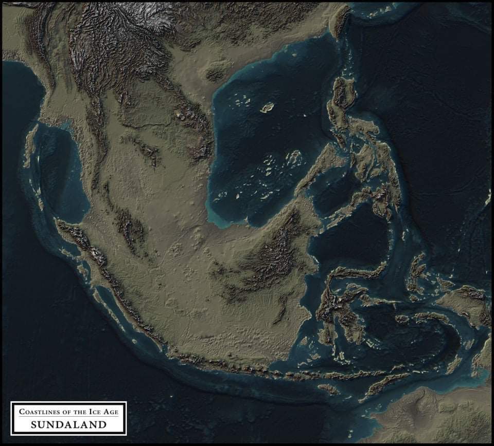 Megalithic12000's tweet photo. At the height of the Ice Age, Southeast Asia was one landmass the size of a subcontinent, and it was the warmest and most fertile place on the planet.

It is now the Java Sea, and nobody has surveyed it properly.

What went down with it? https://t.co/s799a3Fo7P