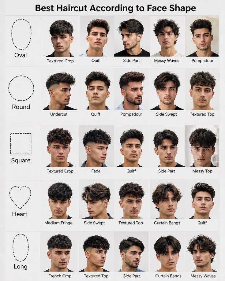 DearM_e_n's tweet photo. Best Haircut According to Face Shape. https://t.co/Of7LxIDEdq