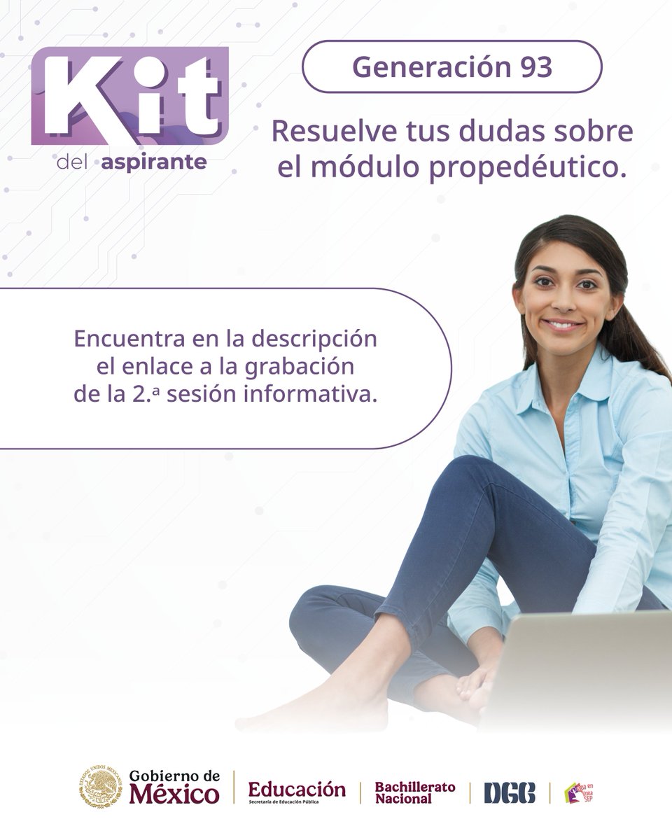 PrepaLineaSEP's tweet photo. 📌 ¿Te perdiste la sesión informativa sobre el módulo propedéutico?   

Revisa nuestro minuto a minuto en 👩‍💻👇
https://t.co/yuBzjBFTuZ

#PrepaEnLíneaSEP #VaContigo #PLSEPGeneración93 https://t.co/7vqz89YCeT