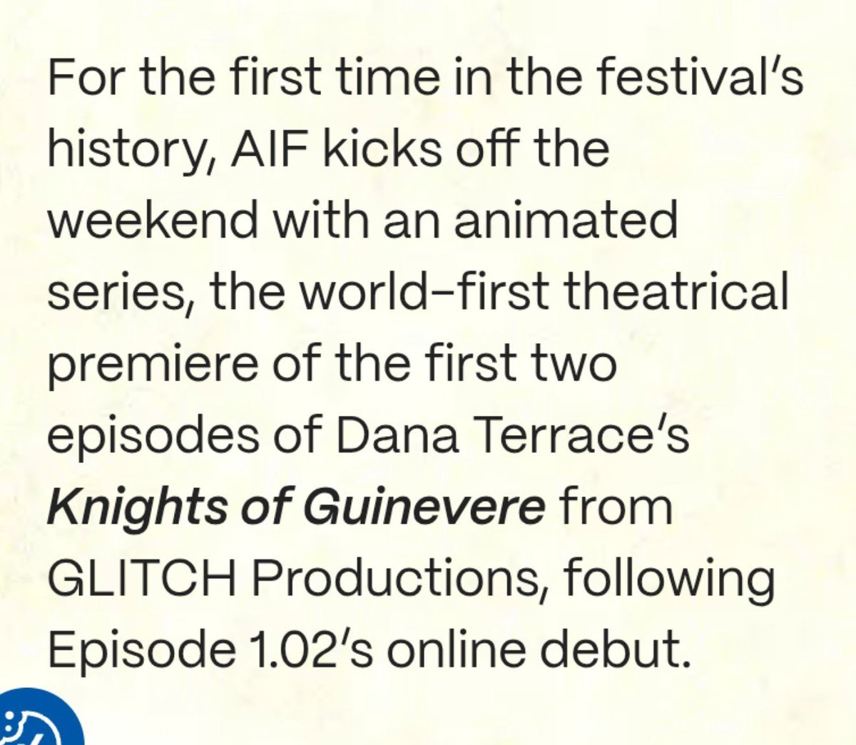 kolapon_art's tweet photo. We're getting the next "Knights of Guinevere" episode in the next 3 weeks!! 💙

The first two eps will premiere at a festival on the 16th of October and it says it will happen after ep 2's online debut https://t.co/5Wp9Qot9Xg