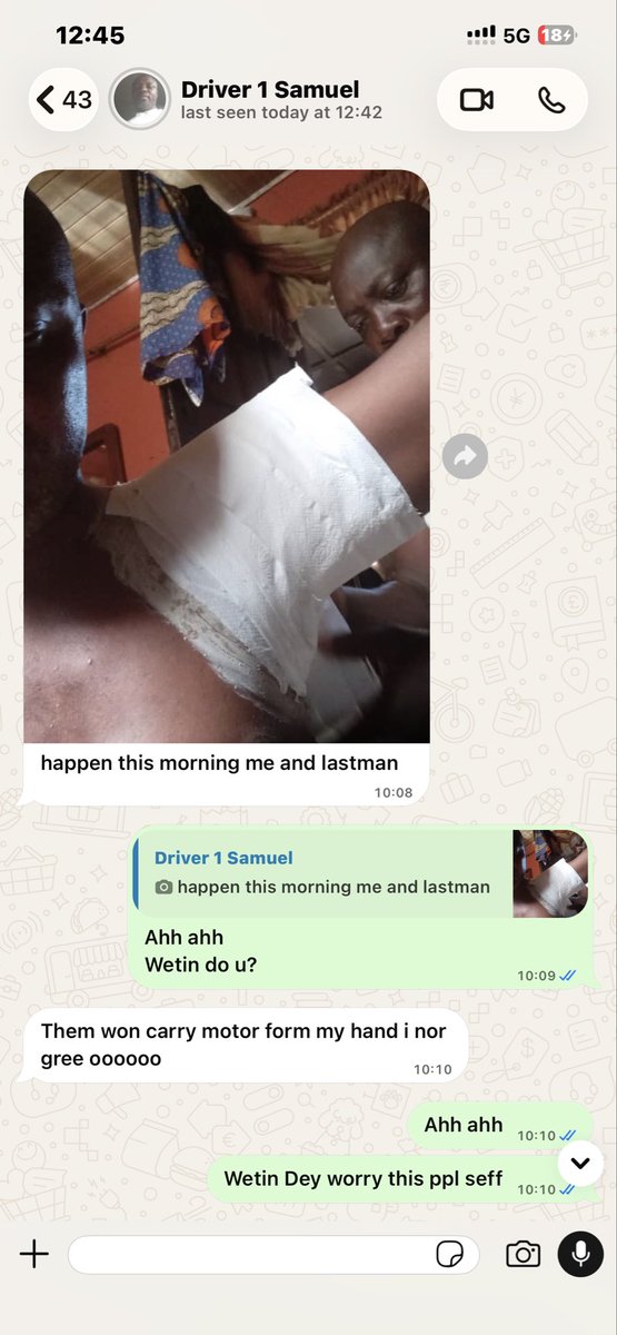 Psycho_gram1's tweet photo. This is what @followlastma  Lastma officers did to my driver last Saturday while trying to take his vehicle by force
They did not explain why they wanted to take his vehicle
According to him, he didn’t do anything to warrant seizing his vehicle which is why he struggled with them https://t.co/aFXISY59eu