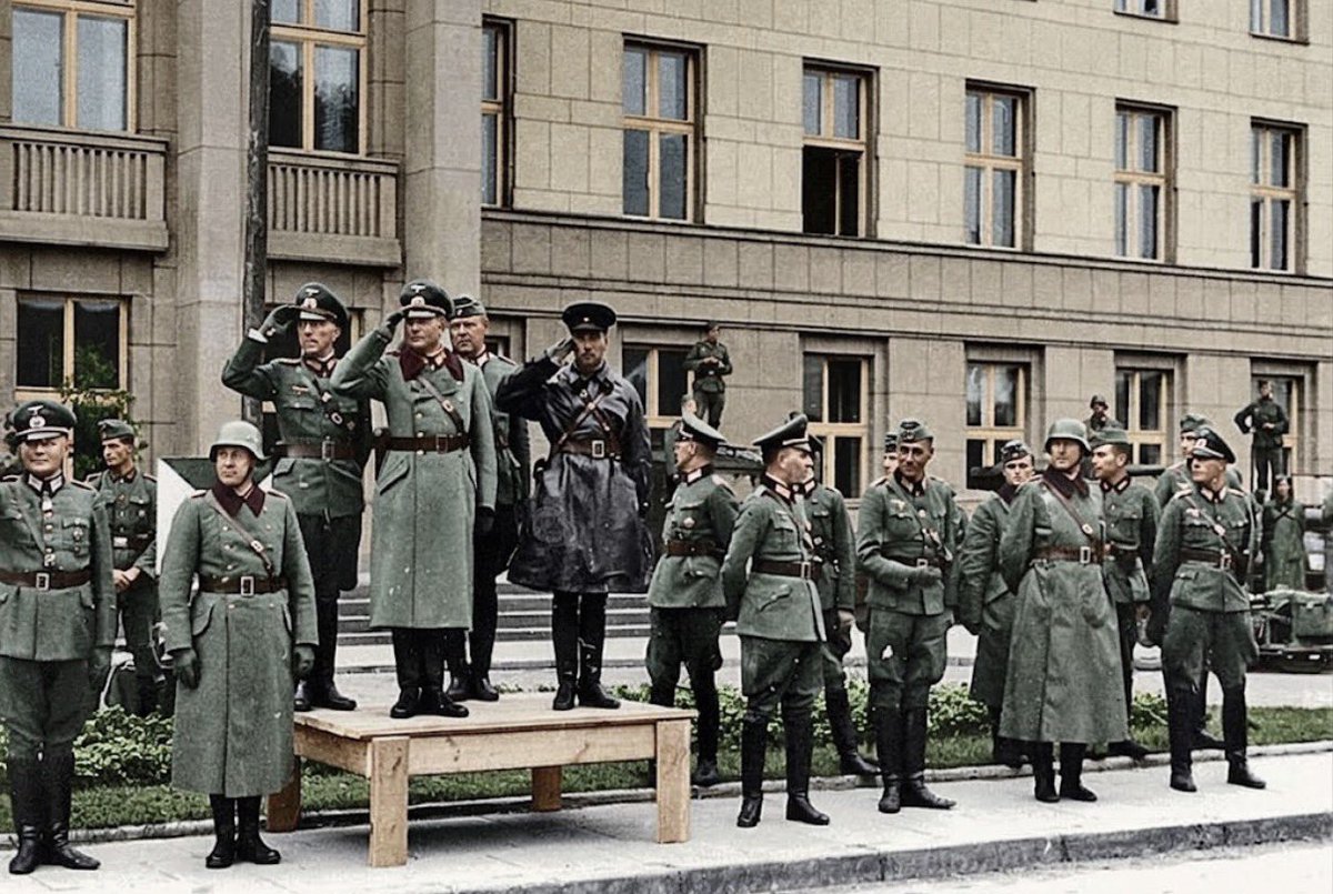 ReidEdwardII's tweet photo. On September 22, 1939, one of the most revealing and stark scenes of the invasion of Poland unfolded in Brest (Brześć). German forces, which had captured the city, formally handed it over to the advancing Red Army. German and Soviet troops then took part in a ceremonial military parade, reviewed by German General Heinz Guderian and Soviet commander Semyon Krivoshein. Photographs from that day remain a stark visual record of the cooperation between Germany and the Soviet Union during the destruction of the Polish state.

The parade was not an accidental meeting between two armies. Less than a month earlier, Germany and the Soviet Union had signed the Molotov - Ribbentrop Pact, whose secret protocol divided much of Eastern Europe into German and Soviet spheres of influence. Germany invaded Poland from the west on September 1; the Soviet Union invaded from the east on September 17. At Brest, the two invasions literally met. The transfer of the city and the presence of both armies together symbolized the partition of Poland that their governments had already agreed upon.

The image is especially powerful in retrospect. Within two years, Hitler and Stalin would become mortal enemies when Germany invaded the Soviet Union, but in September 1939 their regimes were cooperating in the dismantling of Poland. Behind the flags, tanks and marching soldiers lay the beginning of two brutal occupations. Poland had been attacked by two totalitarian powers, yet the Polish nation survived both…