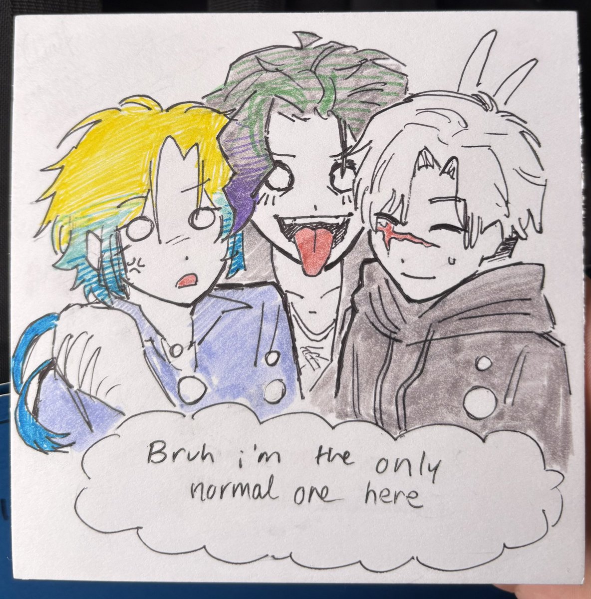 johndoeliker's tweet photo. Kaiser looks less angry than I intended but hi I love them https://t.co/RNABoy5agl