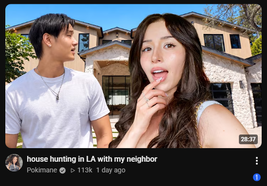 RxzzLIVE's tweet photo. pokimane is a grown ass woman doing this neighbor gimmick https://t.co/Sdn2aw35BP