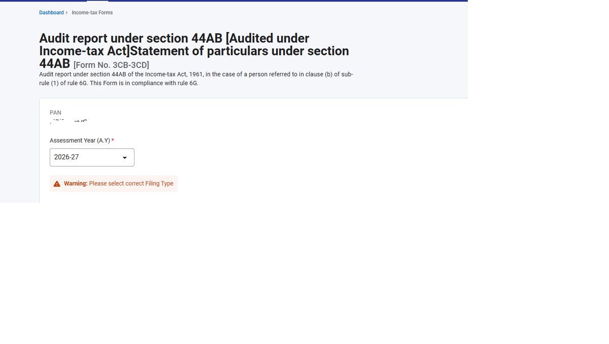 VinaySkand's tweet photo. Unable to assign the form itself.

How do you expect us to work in this tight deadline.

We do not have time to raise the ticket.

@IncomeTaxIndia @nsitharaman @FinMinIndia @narendramodi @theicai 

#Extend_Audit_Due_Date https://t.co/xSn8fWxdcT