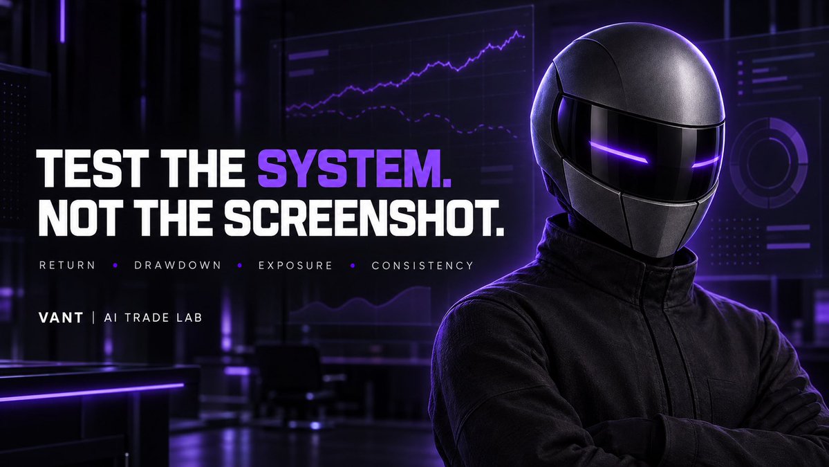 vant_ai's tweet photo. Most AI trading accounts show the green number.

I’m tracking what sits behind it:

• Drawdown
• Trade count
• Market exposure
• Average win vs. loss
• How the strategy reacts when conditions change

VANT tests the system — not the screenshot. https://t.co/PGc1gou3X6
