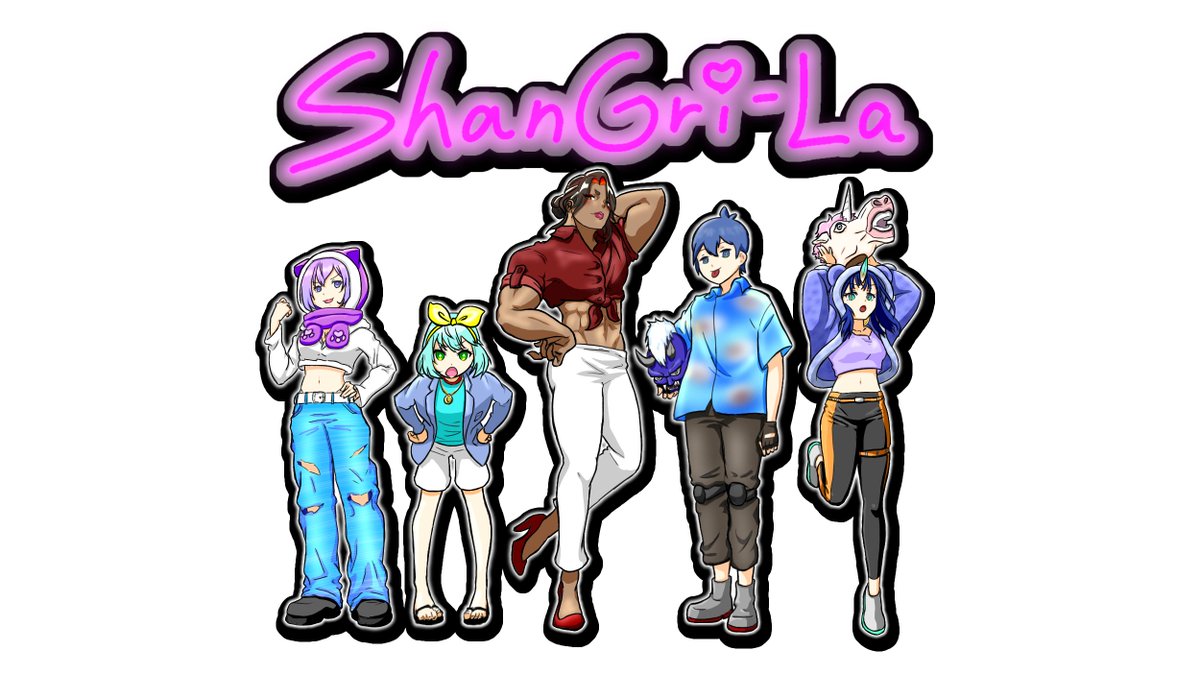 SHO_METAL13's tweet photo. ShanGri-Laの皆さんお疲れ様でし��!!!!!
遅れたし下手くそですが、5人描けたので😭
#SURGETown
#お店の壁へ https://t.co/rsitOBVds7