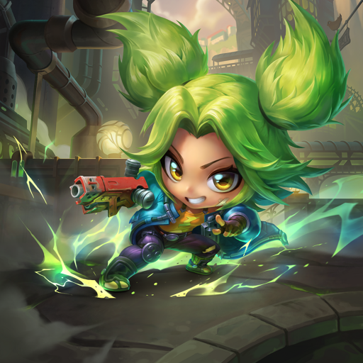 Julex_Gameplays's tweet photo. TFT Chibi base Zeri and Chibi PsyOps Zeri splasharts https://t.co/EqD9AG7baz