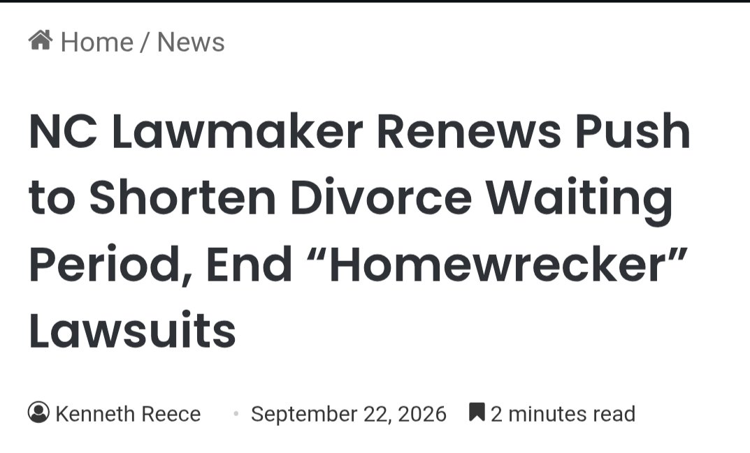 oldnorthpats's tweet photo. "I hate divorce," says God

"We want to make it easier to get divorced," say the Democrats in the NC Senate

The proposal to further weaken the divinely ordained institution of marriage and remove the civil penalties for adultery must be rejected https://t.co/kRrEnc2NXj