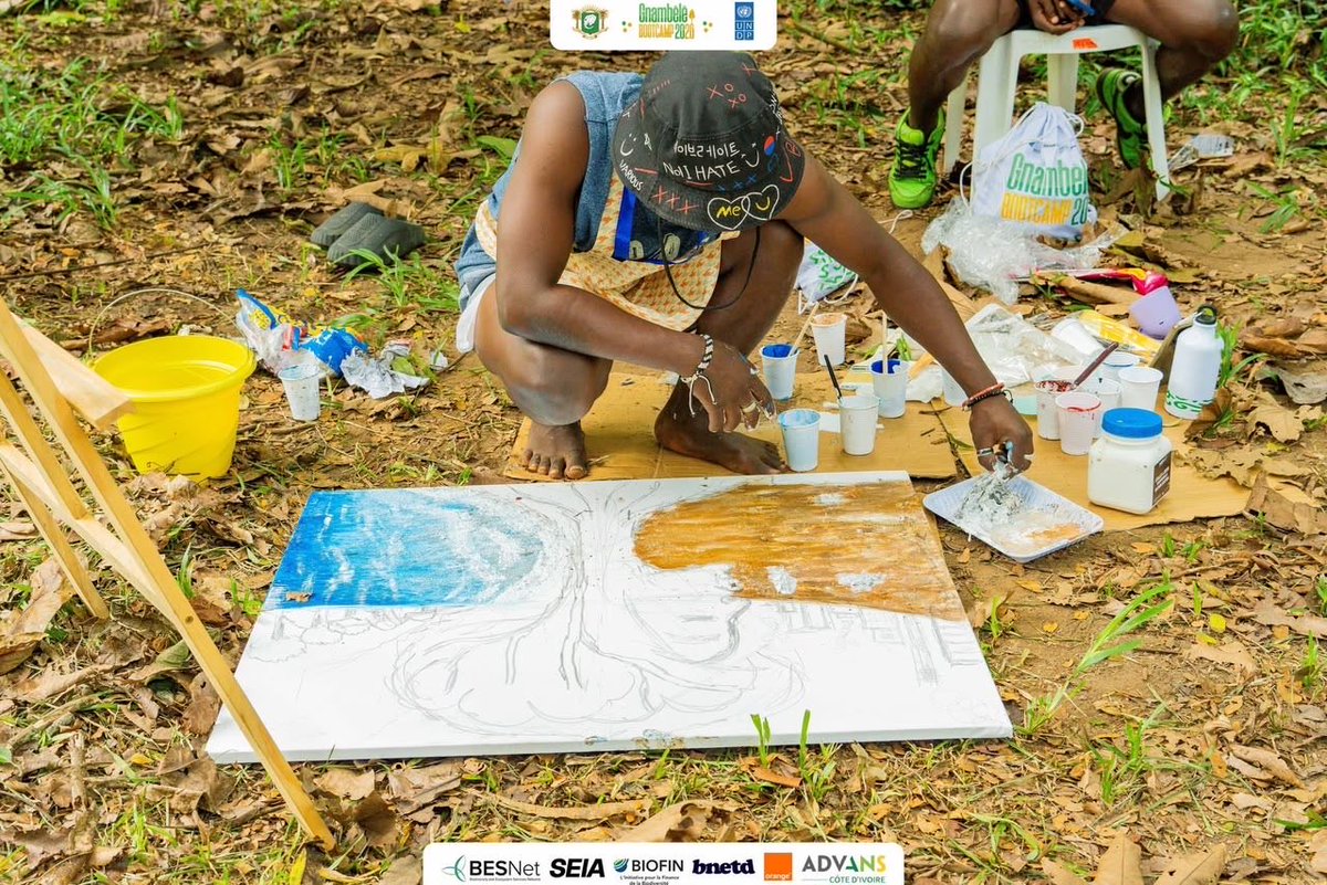 GoldenMobstarr's tweet photo. Parce qu'un message passe parfois mieux par la créativité, plusieurs artistes talentueux ont pris possession du Jardin botanique. 
Leur mission ? Mettre leur incroyable don au service de la cause climatique et de la préservation de notre biodiversité.
#gnambelebootcamp2026 https://t.co/xZtKMQZqLN