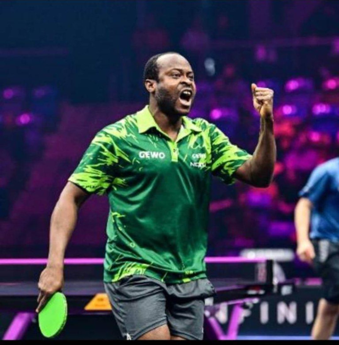 privateagent6's tweet photo. 🇳🇬 JUST IN: Nigerian table tennis star Quadri Aruna is set to lead Amiens STT in their French Pro B league opener. 🏓🔥

Another Nigerian flying the flag abroad! 🇳🇬👏 https://t.co/JHScOMYJfG