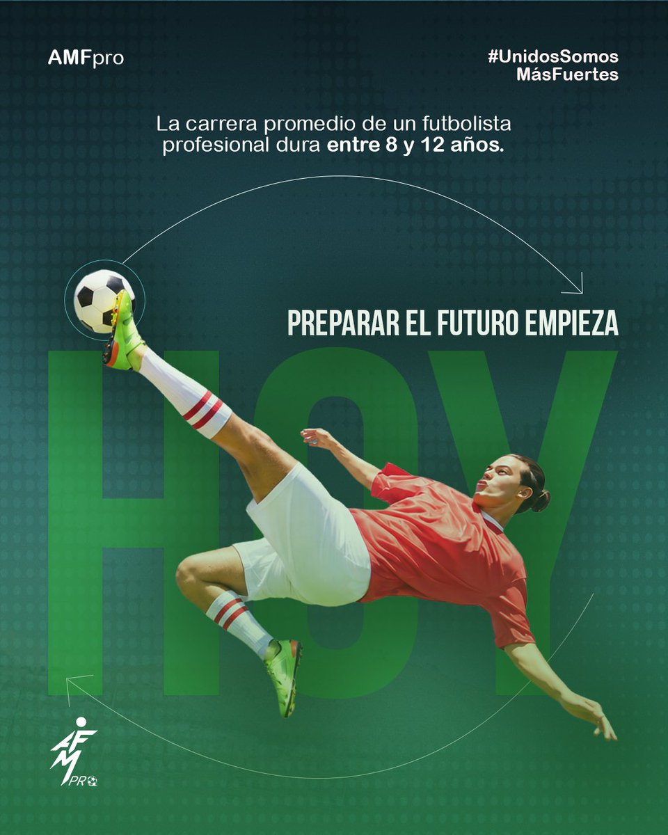 AMFproMX's tweet photo. La vida del Futbolista es mucho más que 90 minutos.  

La educación es parte de tu formación, envia un correo a desarrolloeducativo@amfpro.mx o visita nuestra página  https://t.co/Rw0IlU54OC, para más información.   

#TodosSomosMásFuertes https://t.co/00XNNxqibB