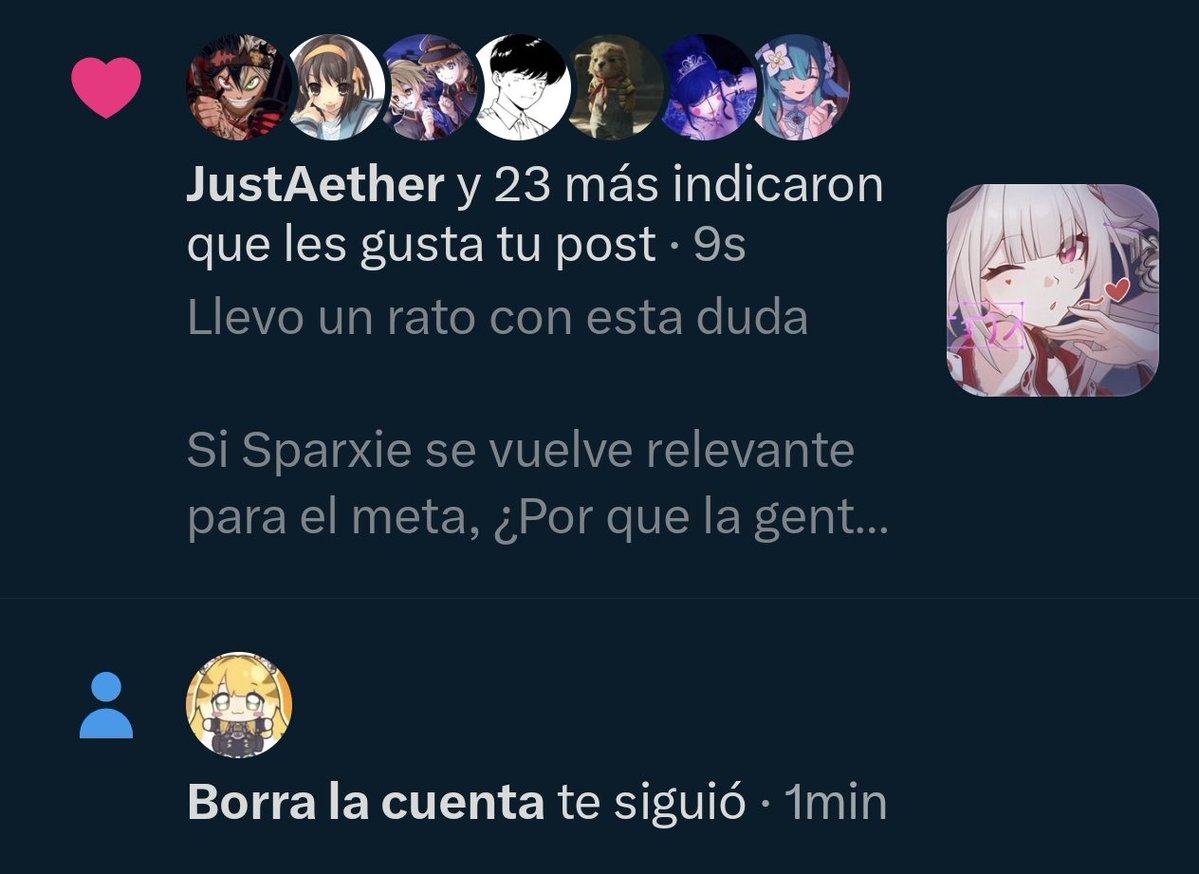 SolMango26's tweet photo. Subo take de Sparxie
Pasa esto
Entendí el mensaje https://t.co/ydIRP8153R