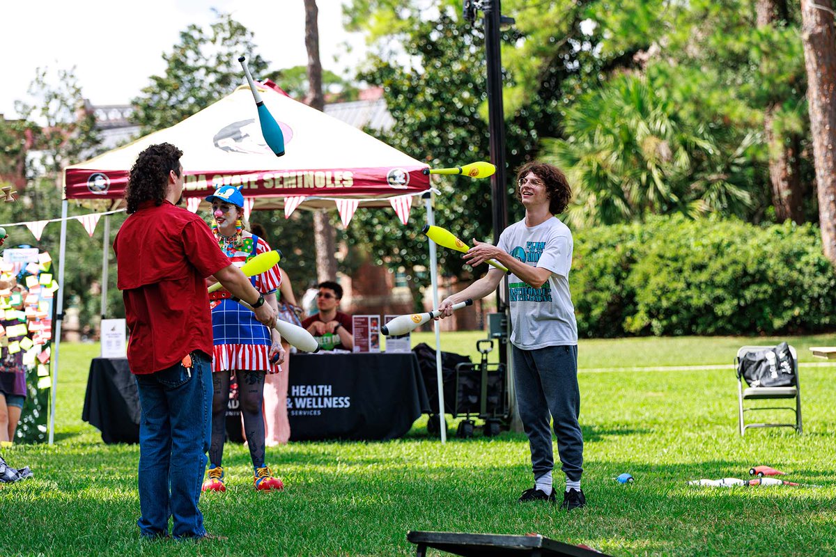 FSUDSA's tweet photo. Supporting student well-being is a community effort. See how Noles C.A.R.E. Day equipped the FSU community with resources, training and meaningful conversations around mental health and suicide prevention.

Read the story: https://t.co/D61xLrQE7B https://t.co/W0SAvikSn2