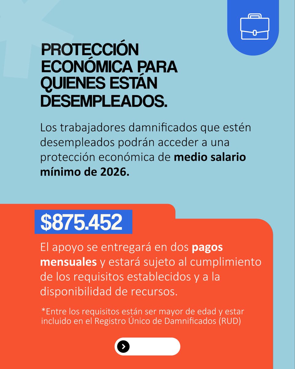 ASOCAJAS's tweet photo. Hasta $550 mil millones podrán movilizar las Cajas de Compensación Familiar para apoyar a las familias afectadas por el terremoto. ¿Qué significa para las personas? Apoyos para trabajadores desempleados y recursos para reparar, reconstruir o adquirir vivienda. https://t.co/iolhL6d1VV