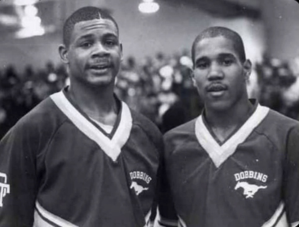 KYHSHistory's tweet photo. The two best players (on the same team) ever to play in the King of the Bluegrass. And they won it in December of 1984. Bo and Hank from Dobbins Tech. https://t.co/3HR0iXOmT8