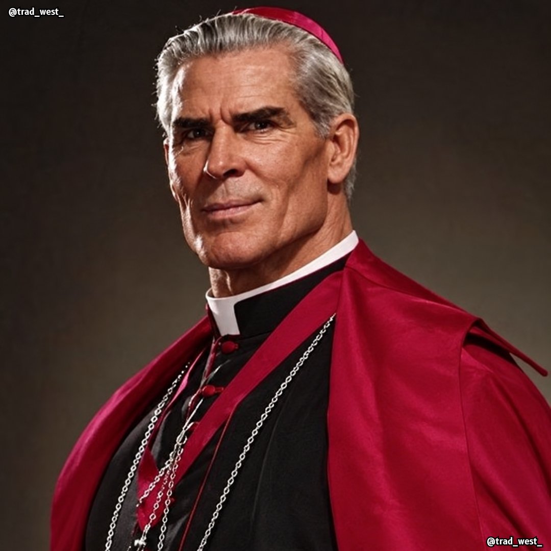 trad_west_'s tweet photo. >Catholic bishop gets a prime-time TV show in the 1950s
>No teleprompter, just a chalkboard & the Gospel
>Critics expect it to flop
>Draws tens of millions of viewers
>Wins an Emmy over major secular entertainers
>Thanks his “four writers”: Matthew, Mark, Luke and John
>Helps bring countless atheists, communists and Hollywood executives to the Catholic faith
>Now set for beatification in 2026

We need more men like Archbishop Fulton Sheen. Pray for us!
