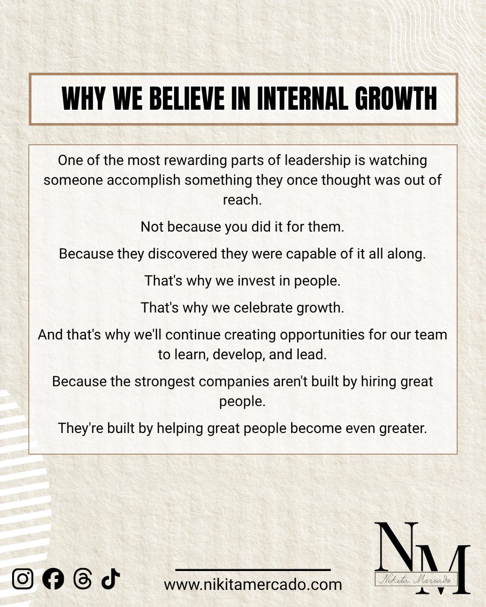 nikitamercado_'s tweet photo. Why We Believe in Internal Growth

Read the full article here:
https://t.co/kn2JctrXNe https://t.co/FqsOlK7xPk