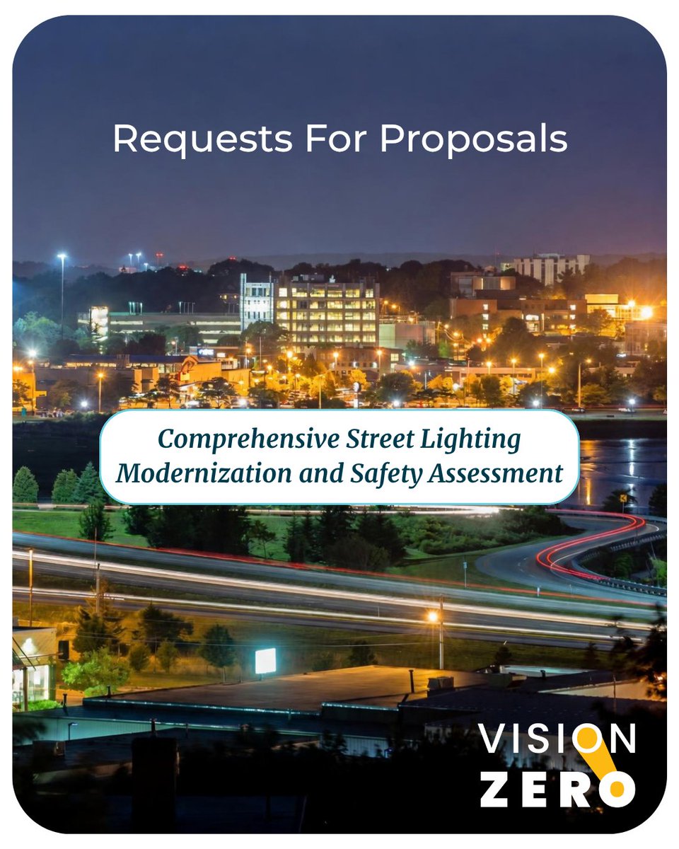 CityPortland's tweet photo. We’ve issued a Request for Proposals for a Comprehensive Street Lighting Safety, Asset, and Modernization Assessment as part of our commitment to Vision Zero in #PortlandMaine. Learn more and find application details: https://t.co/nm9Duh5yFg. https://t.co/uuauKdW8QD