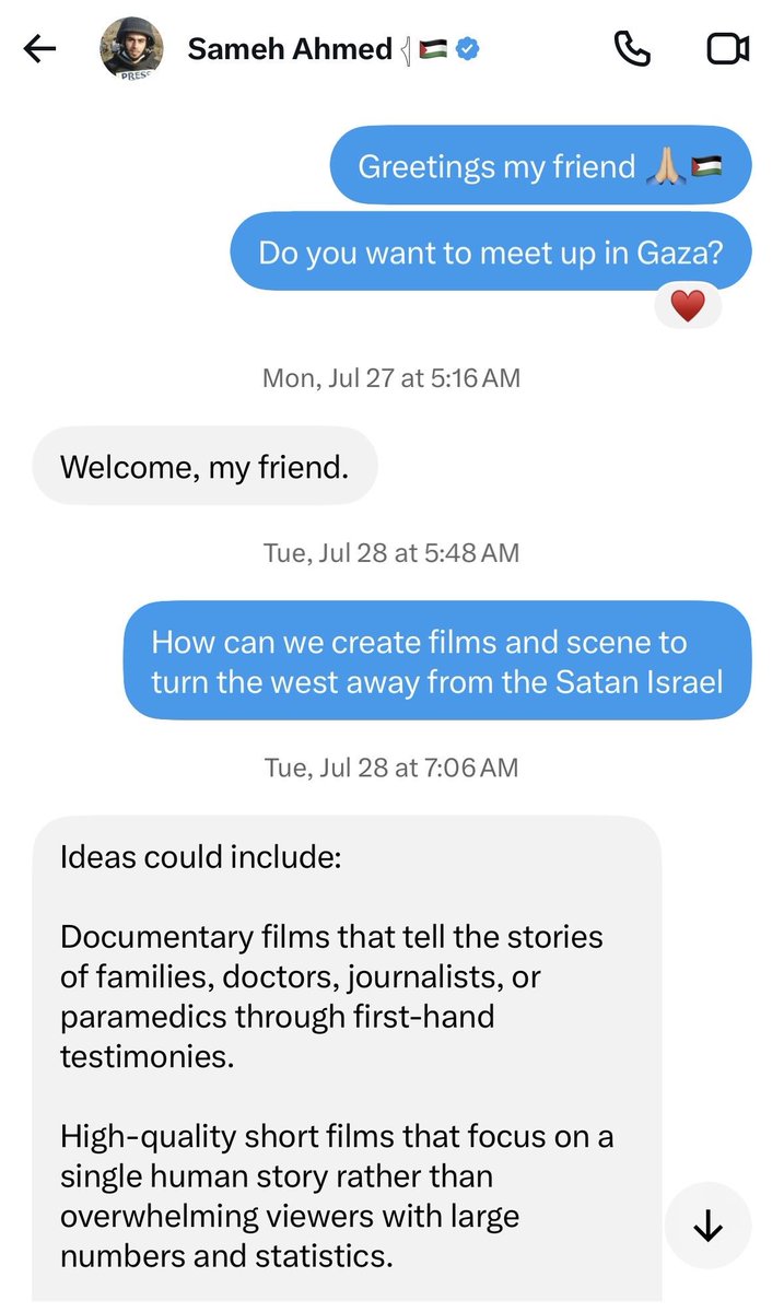 BriannaWu's tweet photo. A famous Palestinian “journalist” agreed to work with the Hollywood Makeup artist to fake Israeli atrocities better. 

And was willing to use children with cerebral palsy to fake starvation. 

But bailed when he found out the Makeup artist was non-binary. https://t.co/DPFv5McVgX