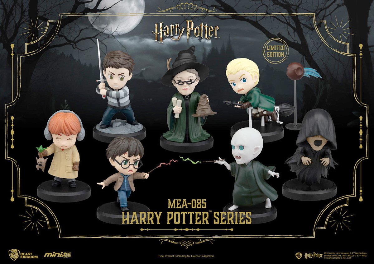 pottermaniajp's tweet photo. 【ビースト・キングダム】ハリー・ポッターの「25周年記念ワンドペン(杖ペン)」と「ミニ・エッグアタック」が12月発売✨

杖ペンは、トリオやスネイプ、ダンブルドア、ヴォルデモートとルシウス(シークレット)が登場🪄

ミニ・エッグアタックは、ドラコがシークレットです💚⇒https://t.co/MLi6OOfQmX

#ハリーポッター #HarryPotter #ハリポタ #フィギュア