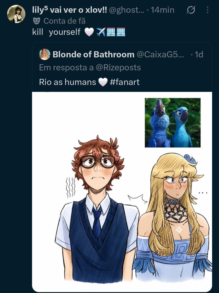 CaixaG5969's tweet photo. People are sending me Death Threats because I colored a humanized character as White. https://t.co/Noo23EwsJE