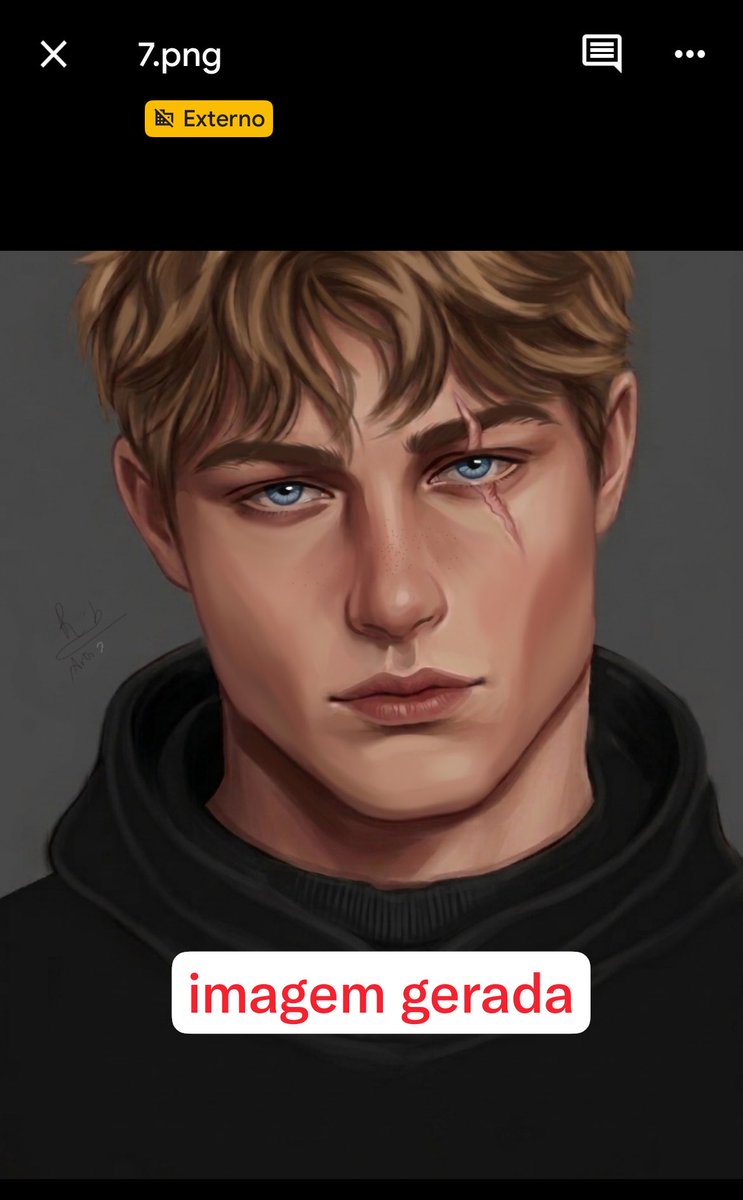 louiselendoo's tweet photo. fora que a gata além de usar IA e se fingir de BESTA, ainda ROUBA arte alheia.

ela pegou na cara de pau uma fanart da Ana Flavia dos personagens de Incipit da série da @writerqueencvc e TÁ USANDO DE PORTFOLIO ATÉ HOJE 

e é a @/byribs_arts no instagram pra quem quer saber + https://t.co/uPTwhhpZE3