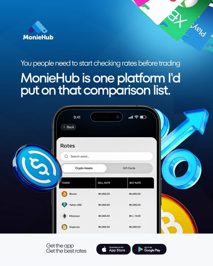 attah_akor_'s tweet photo. Don't forget to compare your rates before trading today!

As for me, I'm definitely sticking with Moniehub https://t.co/cu96yV9VEB