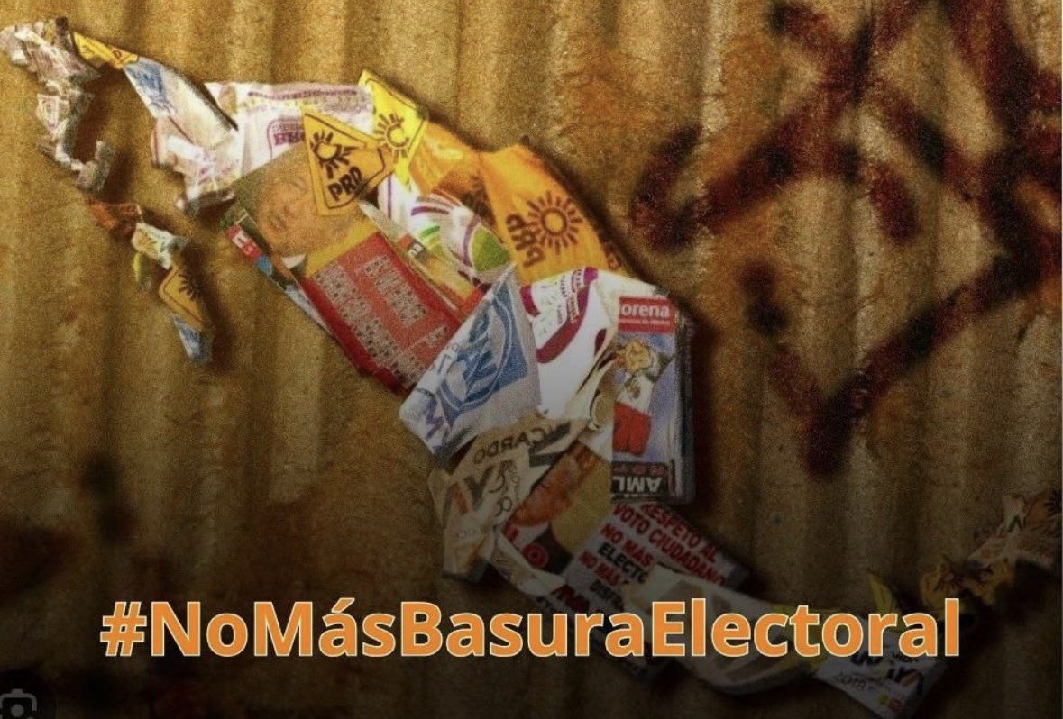 Naranjosos's tweet photo. #NoMásBasuraElectoral https://t.co/Dmo9v88e0Y