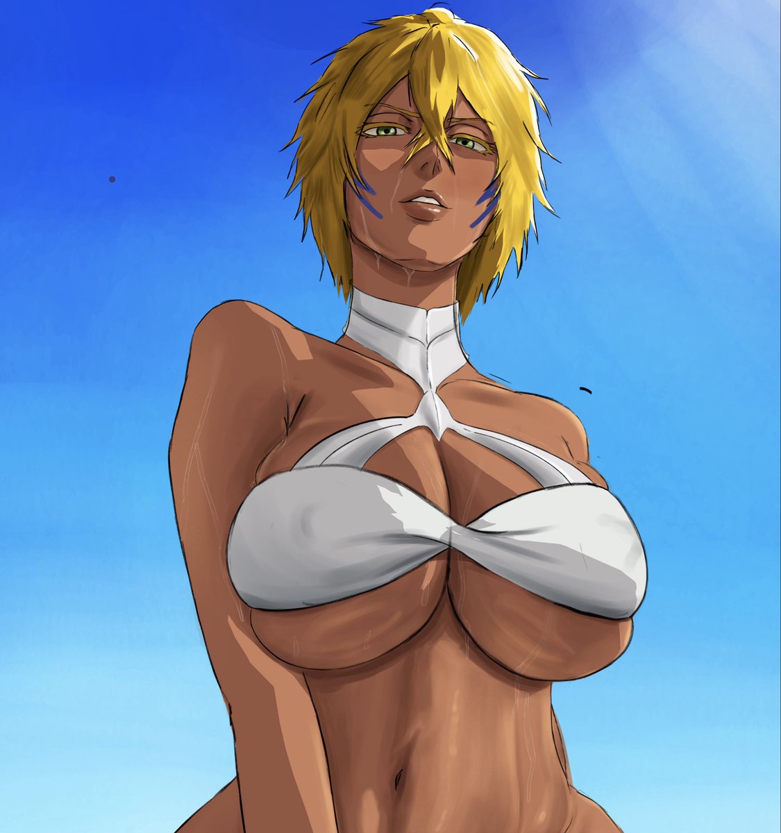 AyanoArts's tweet photo. New Harribel WIP 💦 

hope you like the final version.

#BLEACH #BleachTYBW #WIP #rkgk https://t.co/DP27cbT3LP