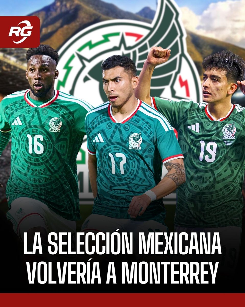 rg690's tweet photo. 🇲🇽🏟️ ¡EL TRICOLOR VOLVERÍA A MONTERREY!

La Selección Mexicana está cerca de cerrar un acuerdo para jugar los Cuartos de Final de la Nations League de Concacaf en el Estadio de Rayados, durante la Fecha FIFA de noviembre.

Sería la primera vez que el Tricolor dispute un partido en el Gigante de Acero.

El objetivo: conseguir el boleto al Final Four de la Nations League, que se disputará en marzo de 2027.

#SeleccionMexicana #Rayados #LigaMX