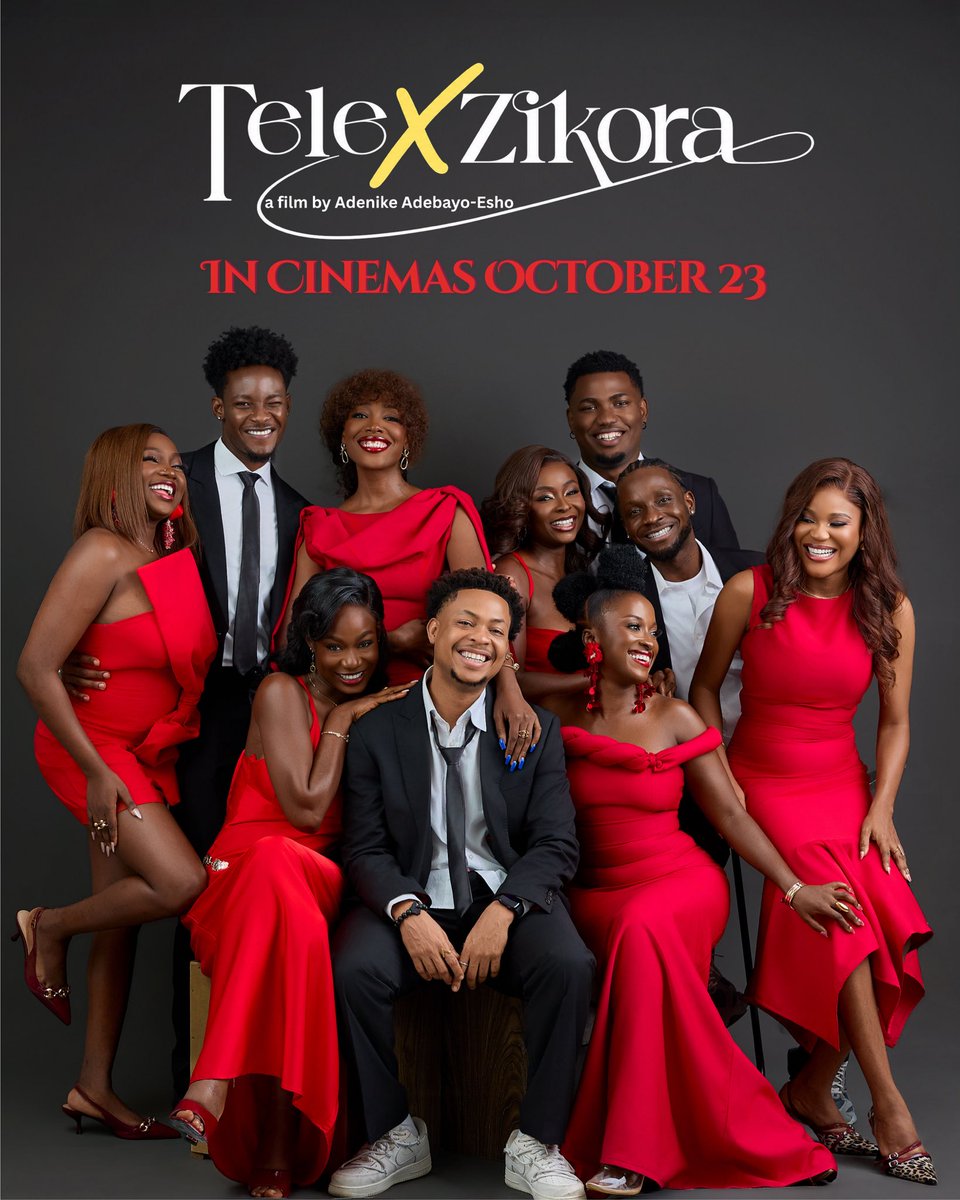 genovevaumeh's tweet photo. TELE X ZIKORA *no be ordinary ting*
CINEMAS OCT 23rd 💋 https://t.co/YV1vSxLiUA