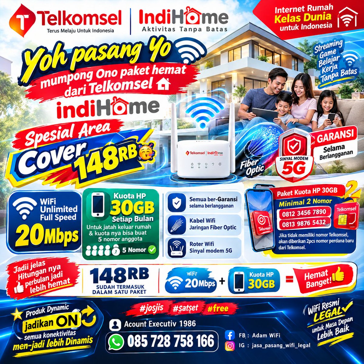 Warung_0nlen's tweet photo. #up #info #wifi #hemat #selama #berlangganan
#telkomsel #indihome #paket #one #dynamic https://t.co/UfUAQLmbdW