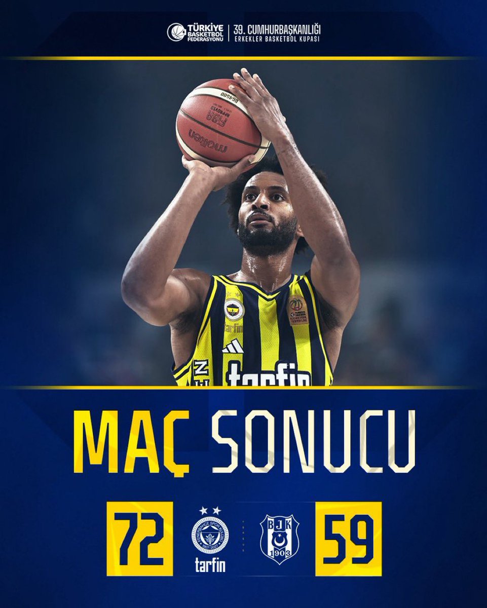 Fenerbahce__FR's tweet photo. Fenerbahçe Tarfin s’impose face à Beşiktaş dans la Super Coupe Présidentielle et commence la saison avec un trophée !

9ème sacre sous l’ère Jasikevicius. 🏆 https://t.co/aGJtUPCVKk