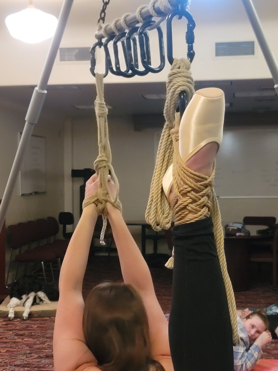MxKnotty's tweet photo. Beauty in ballet flats 😍💕🪢
#shibari #shibariart #shibarisuspension #mxknotty #knottyproductions #happyfall https://t.co/ChV37WLSYS
