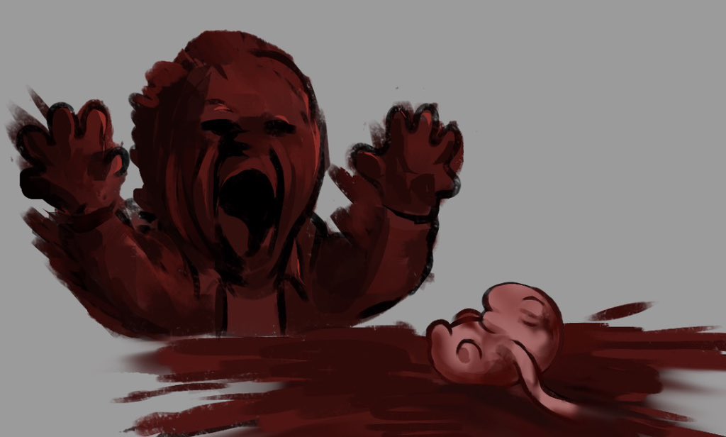 Bonappatiti's tweet photo. This was rushed but lowk the giant egg sac exploding made me think of this 

#residentevil https://t.co/Nhqx4QLCmF