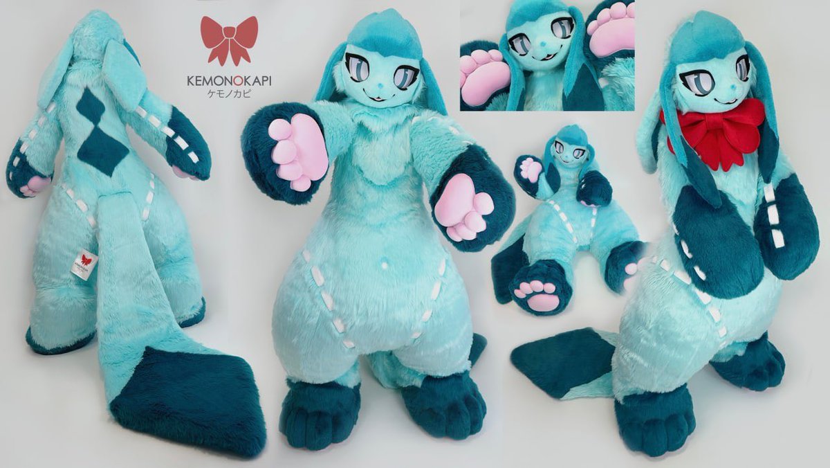 kemonokapi's tweet photo. Welcome to the 🎀Kemonokapi🎀 family Mogley the Glaceon Plush! https://t.co/aHKUANtpy4