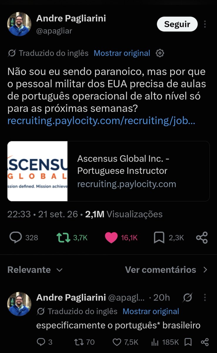 Emanuel_amrg's tweet photo. @Estadao Os Estados Unidos vão invadir o Brasil seu retardado. Não importa se é o Lula; é o seu país sendo invadido por um país opressor que não quer que o Brasil cresça e seja maior que os Estados Unidos. Não pode ter 2 leão 🦁  rei no mesmo bando isso o básico. 
Soberania acima de tudo https://t.co/N6Efmtp2JG