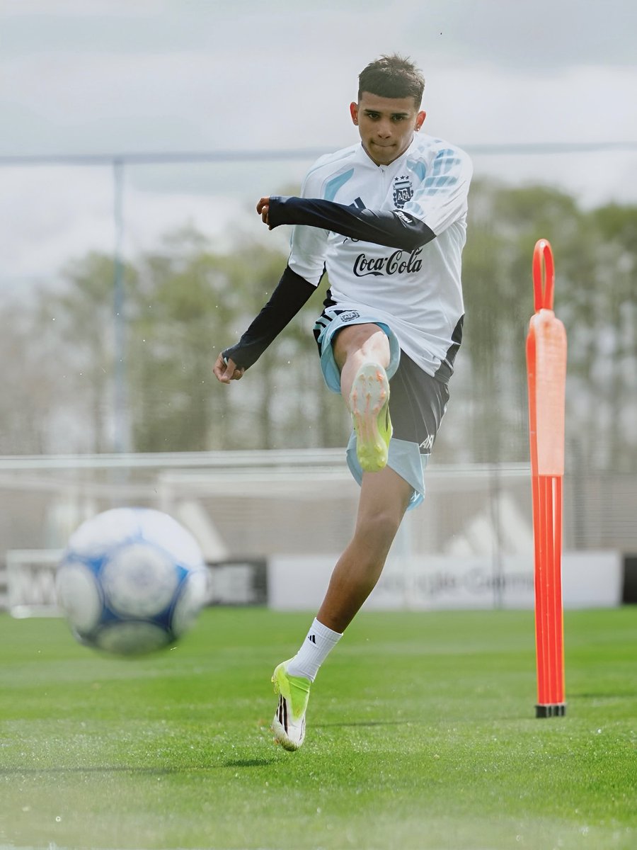 BocaPredio's tweet photo. 𝐋𝐞𝐨 𝐅𝐥𝐨𝐫𝐞𝐬 y su primer entrenamiento con la Selección Argentina 🇦🇷💙💛💙

#VamosLosPibes
#DeBocaPredioAlMundo https://t.co/Ym3MKvY2tN